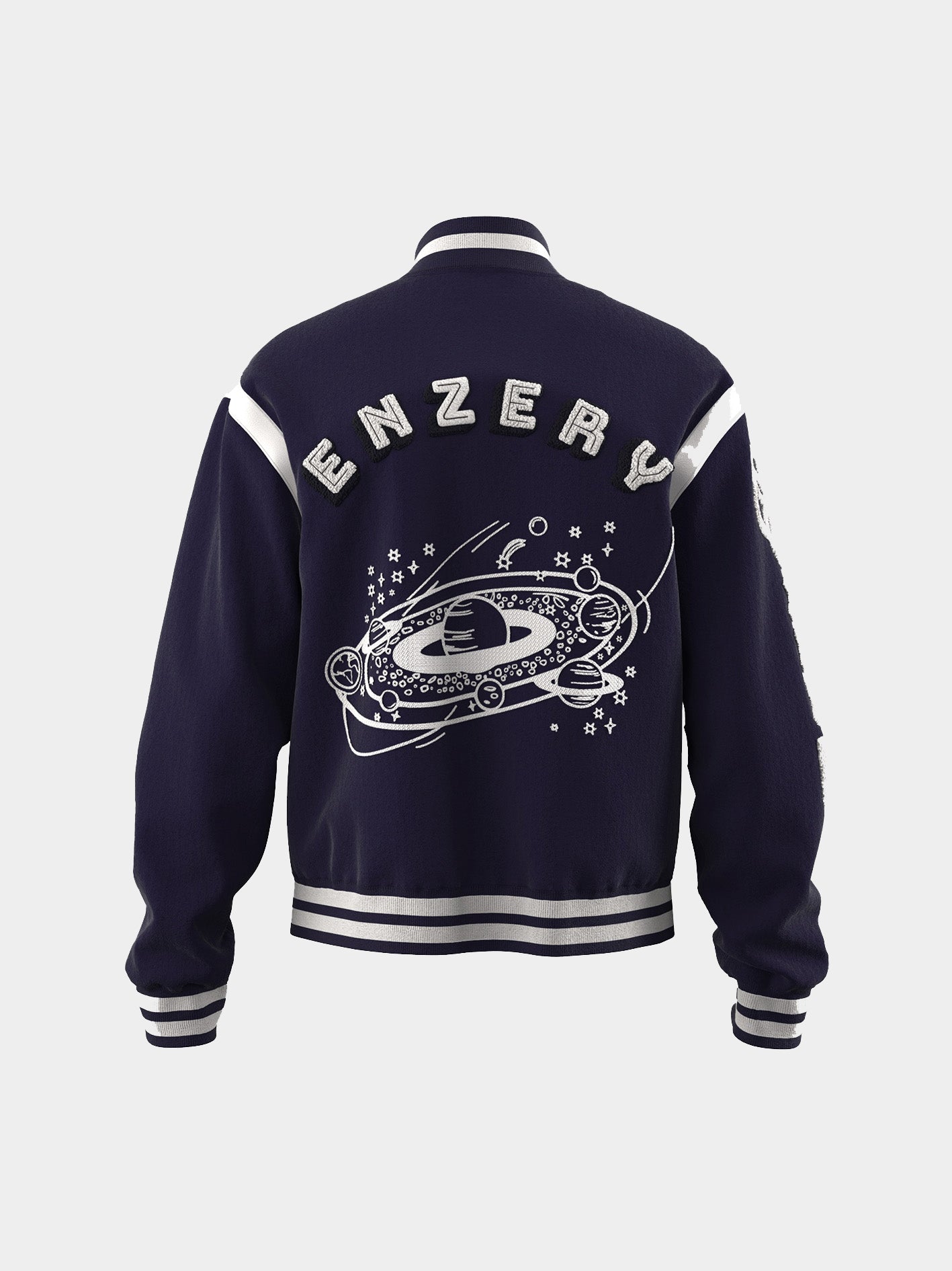 Solar Varsity Jacket Coastal Blue