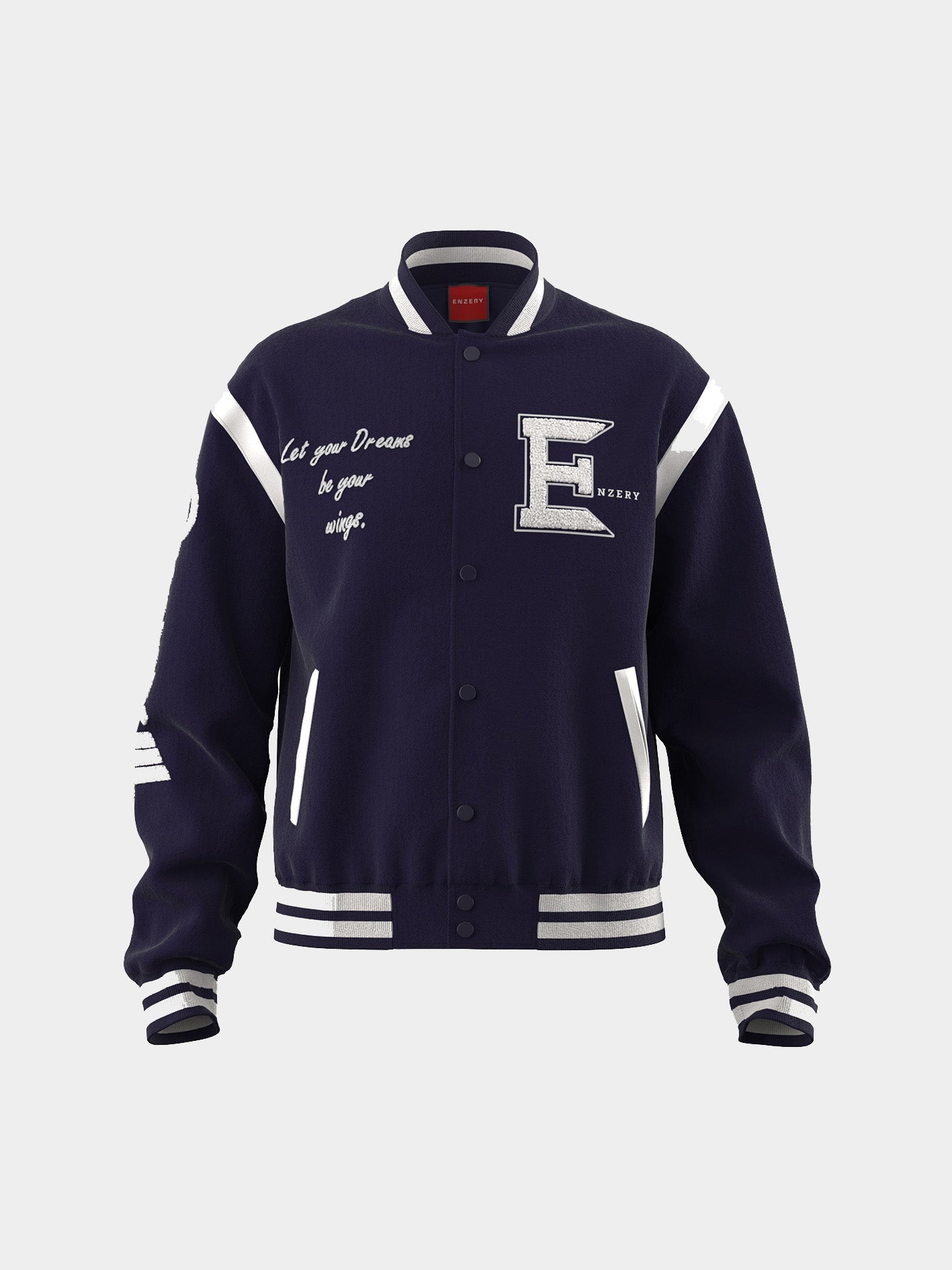 Solar Varsity Jacket Coastal Blue