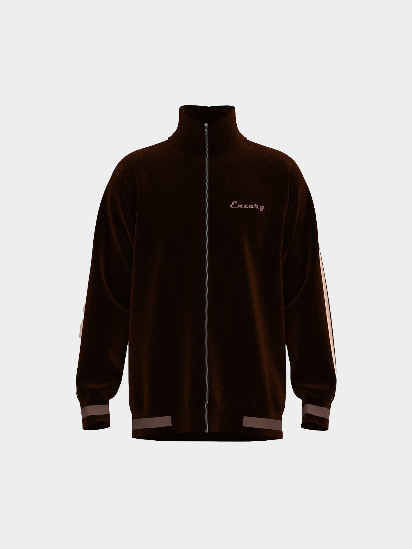 Meteor Choclate Brown Stripes Velvet Jacket
