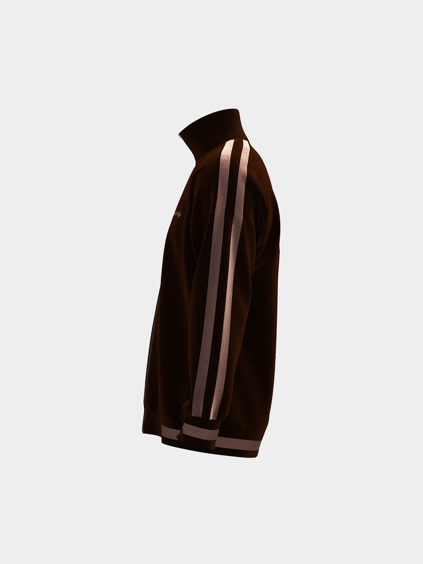 Meteor Choclate Brown Stripes Velvet Jacket