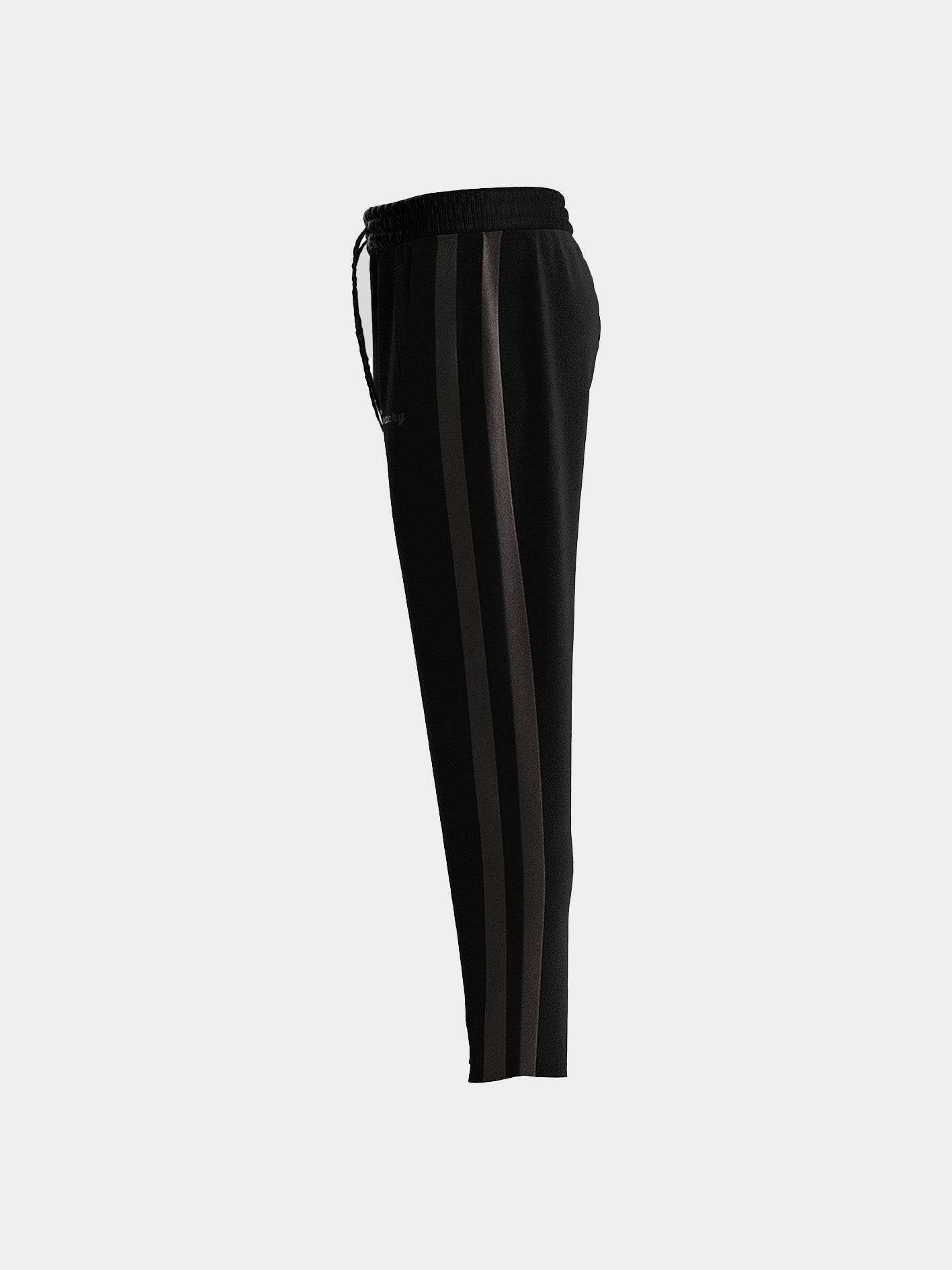 Meteor Night Black Stripes Velvet Pants