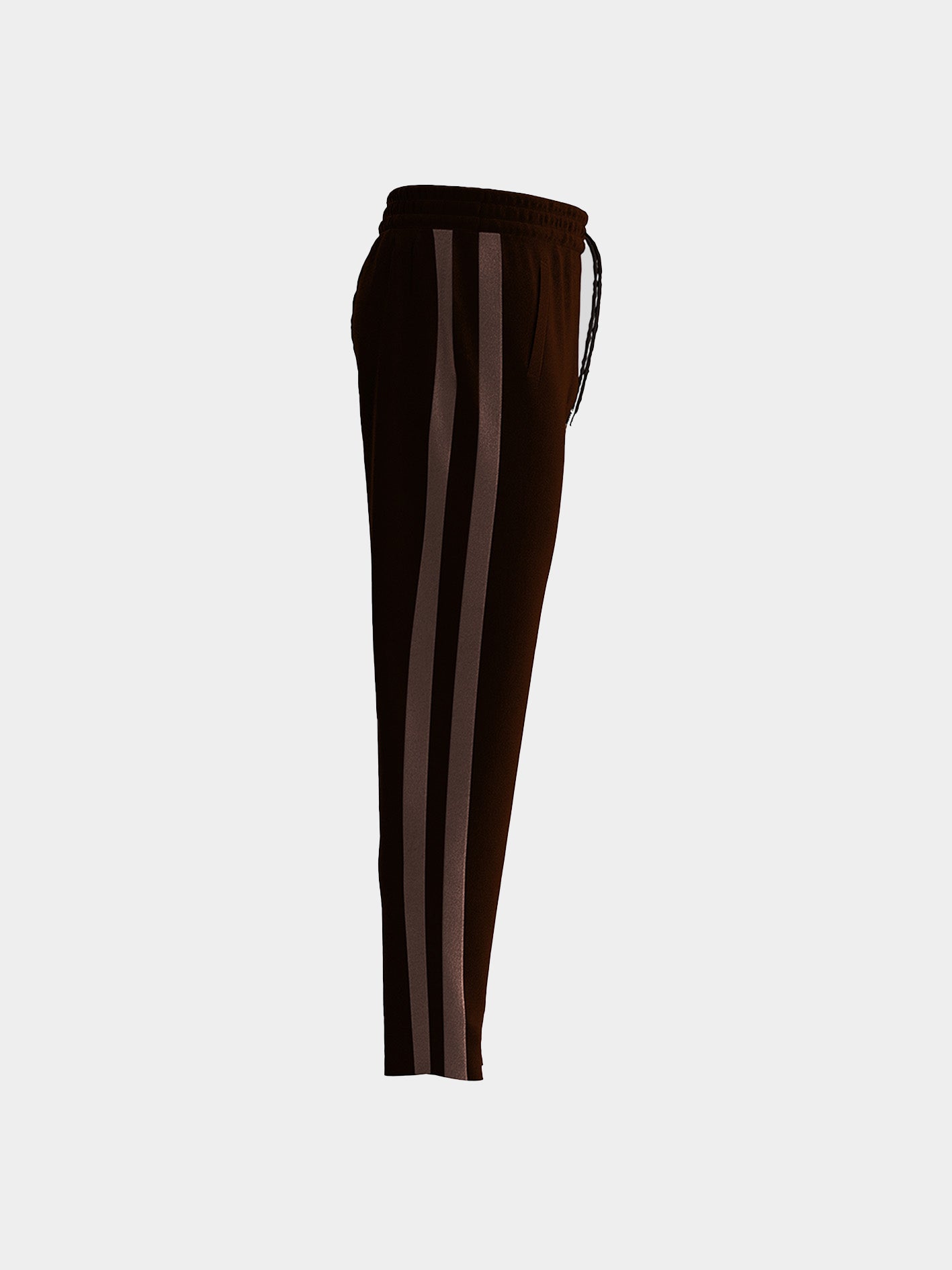 Meteor Choclate Brown Stripes Velvet Pants