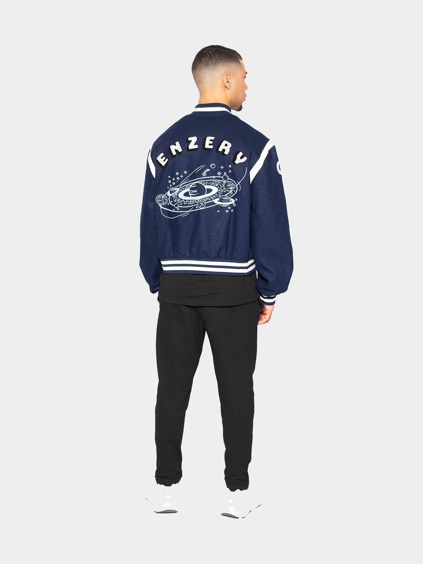 Solar Varsity Jacket Coastal Blue