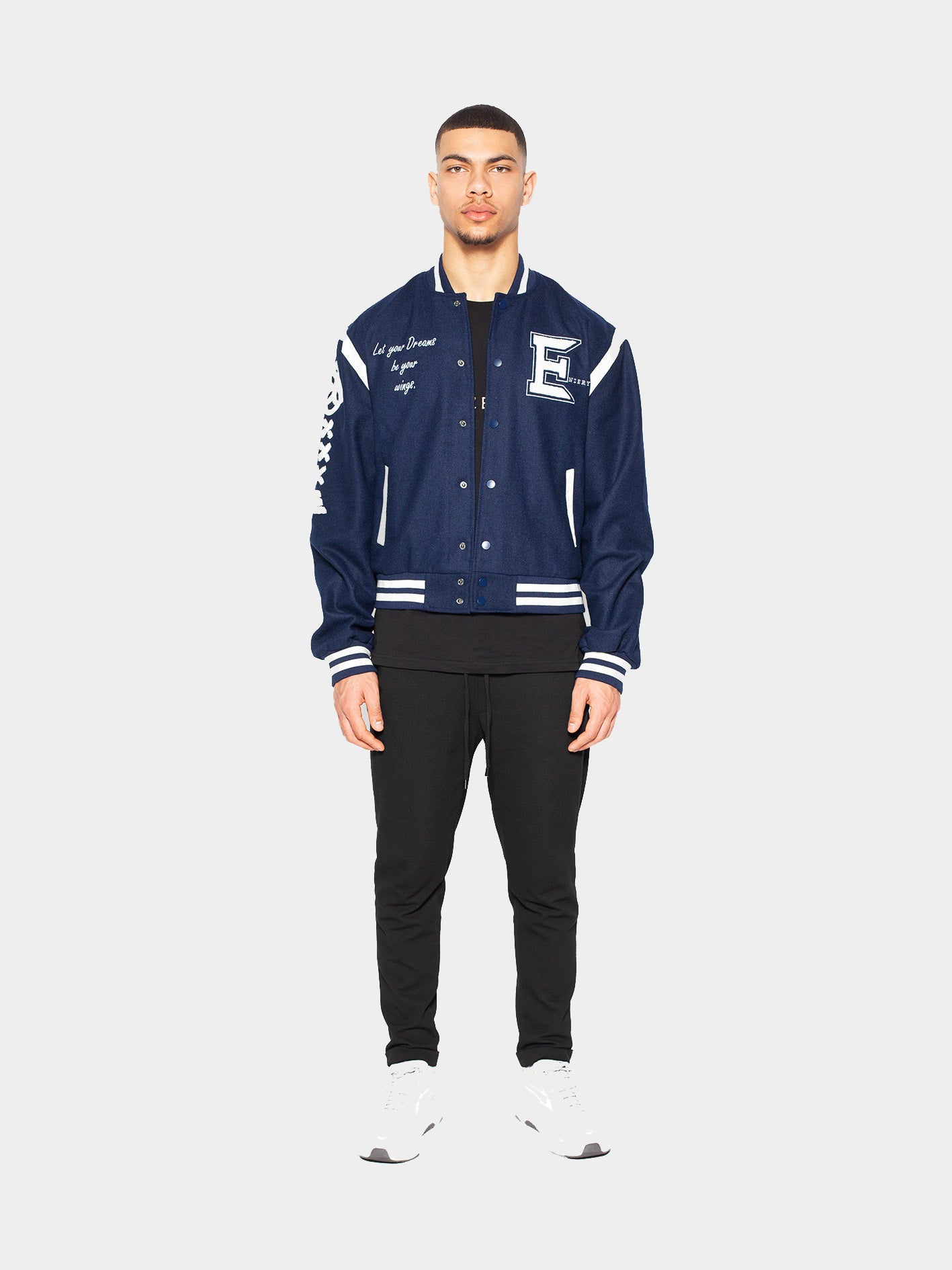 Solar Varsity Jacket Coastal Blue