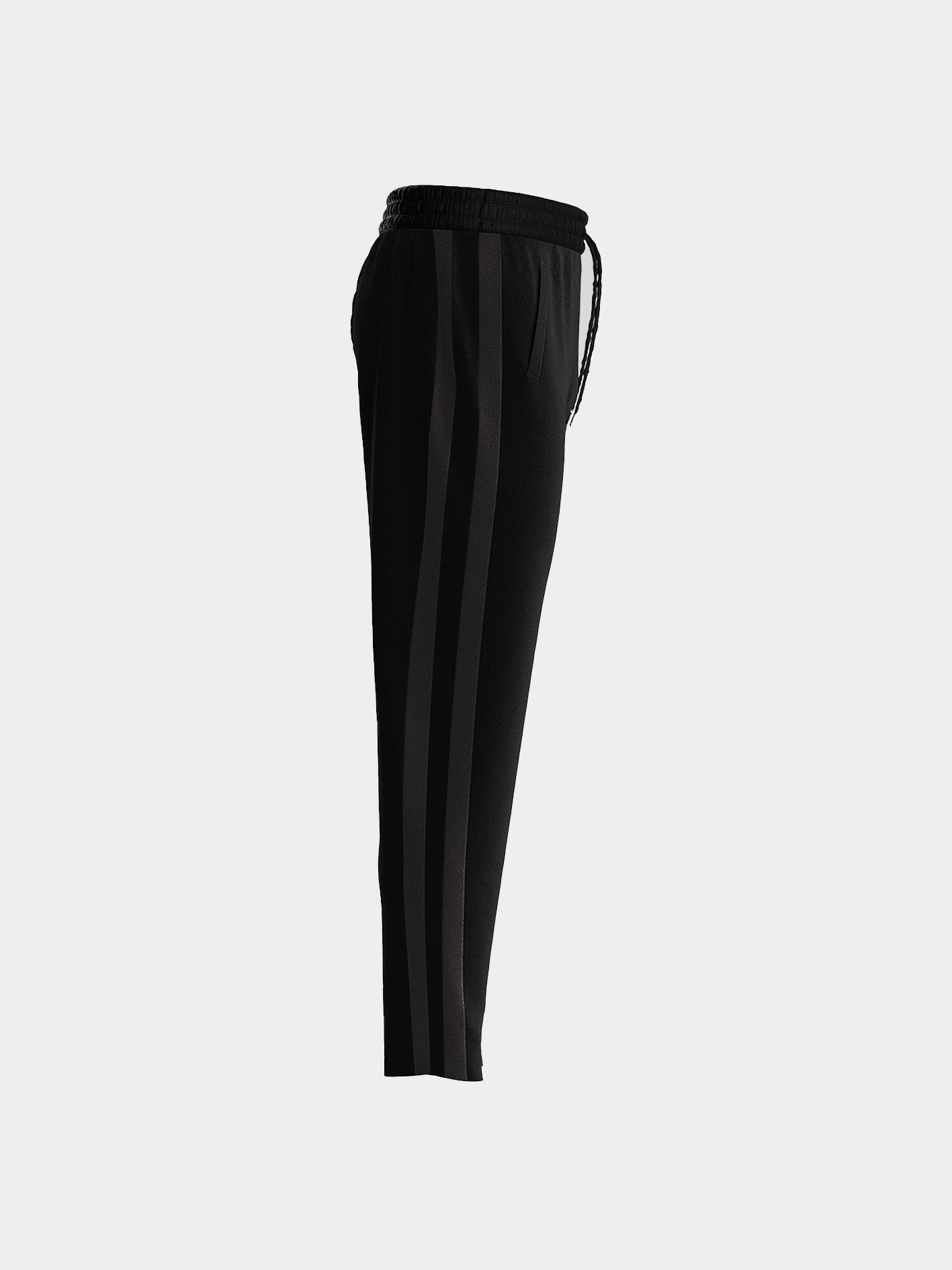 Meteor Night Black Stripes Velvet Pants